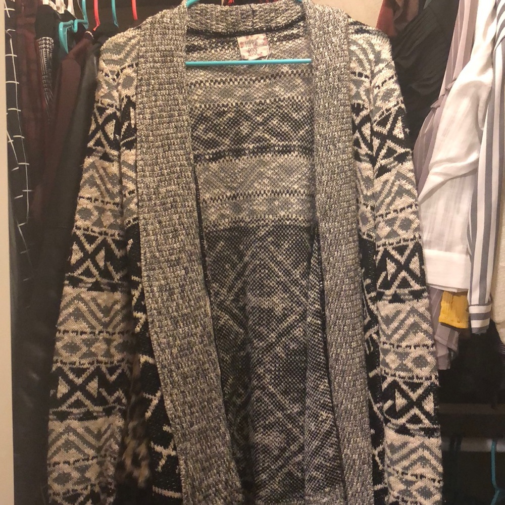Black and Grey Cardigan